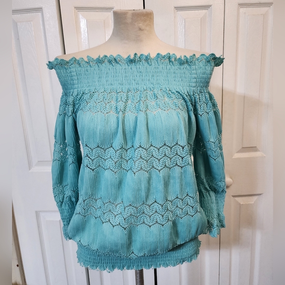 Simply Styled By Sears Off The Shoulder Elastic Waist Top - Picture 1 of 10